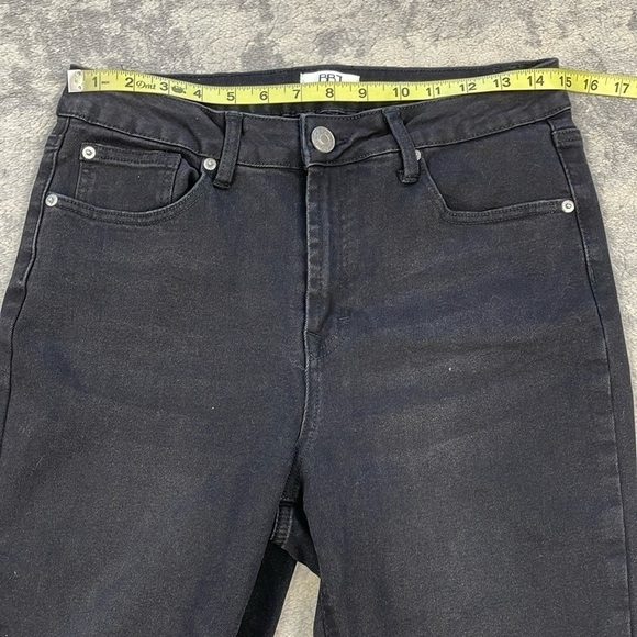 New BBJ High Rise Flare Leg Rhinestone Bling Slit Night Out Sz 30 - Picture 6 of 13